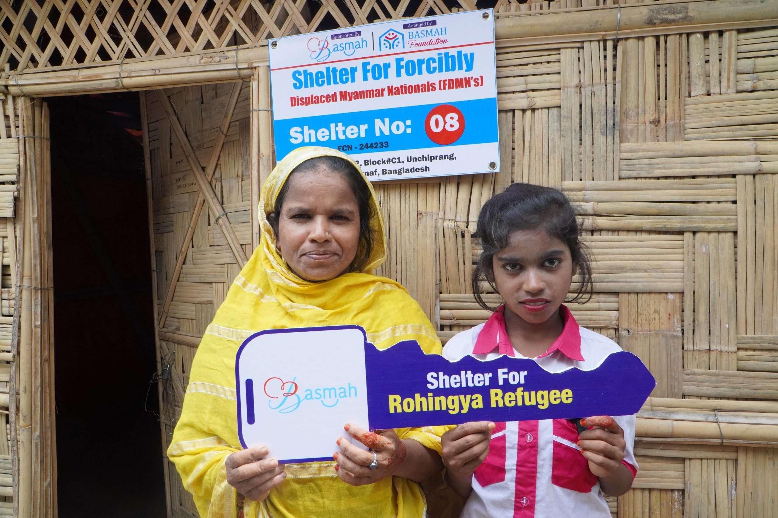 Shelters for Rohingya refugee