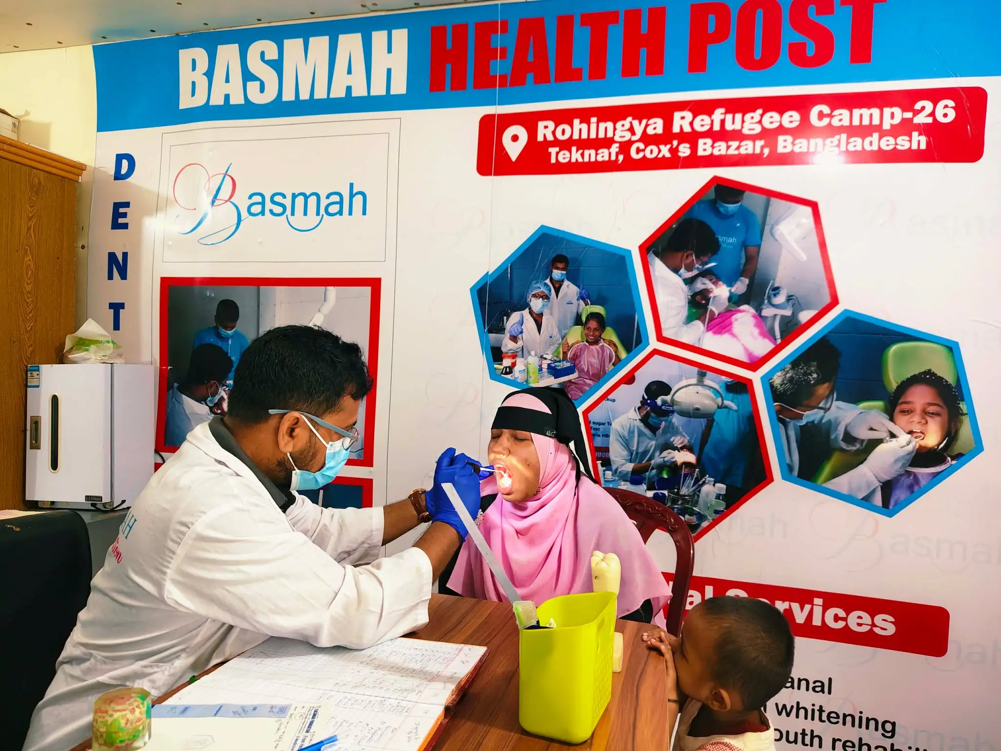 BASMAH Health Clinics dental services for the Rohingya refugees