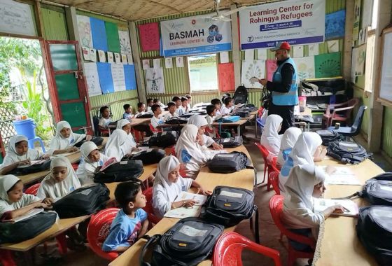 Basmah Rohingya refugee learning center