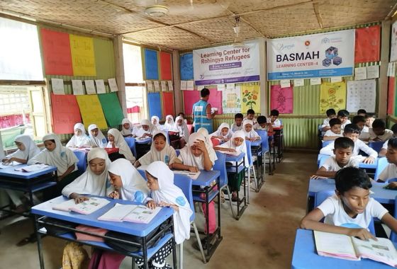 Basmah Rohingya refugee learning center
