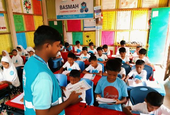 Basmah Rohingya refugee learning center